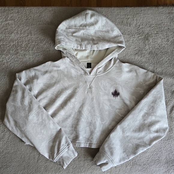 Lululemon All Yours Cropped Hoodie COC Logo size 12 - Picture 3 of 14